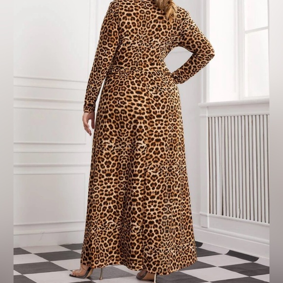 Brand New Plus Size Leopard Print Dress Size 4XL‎ - Picture 2 of 14
